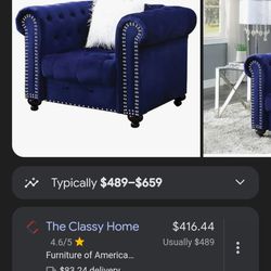 Blue Sofa 