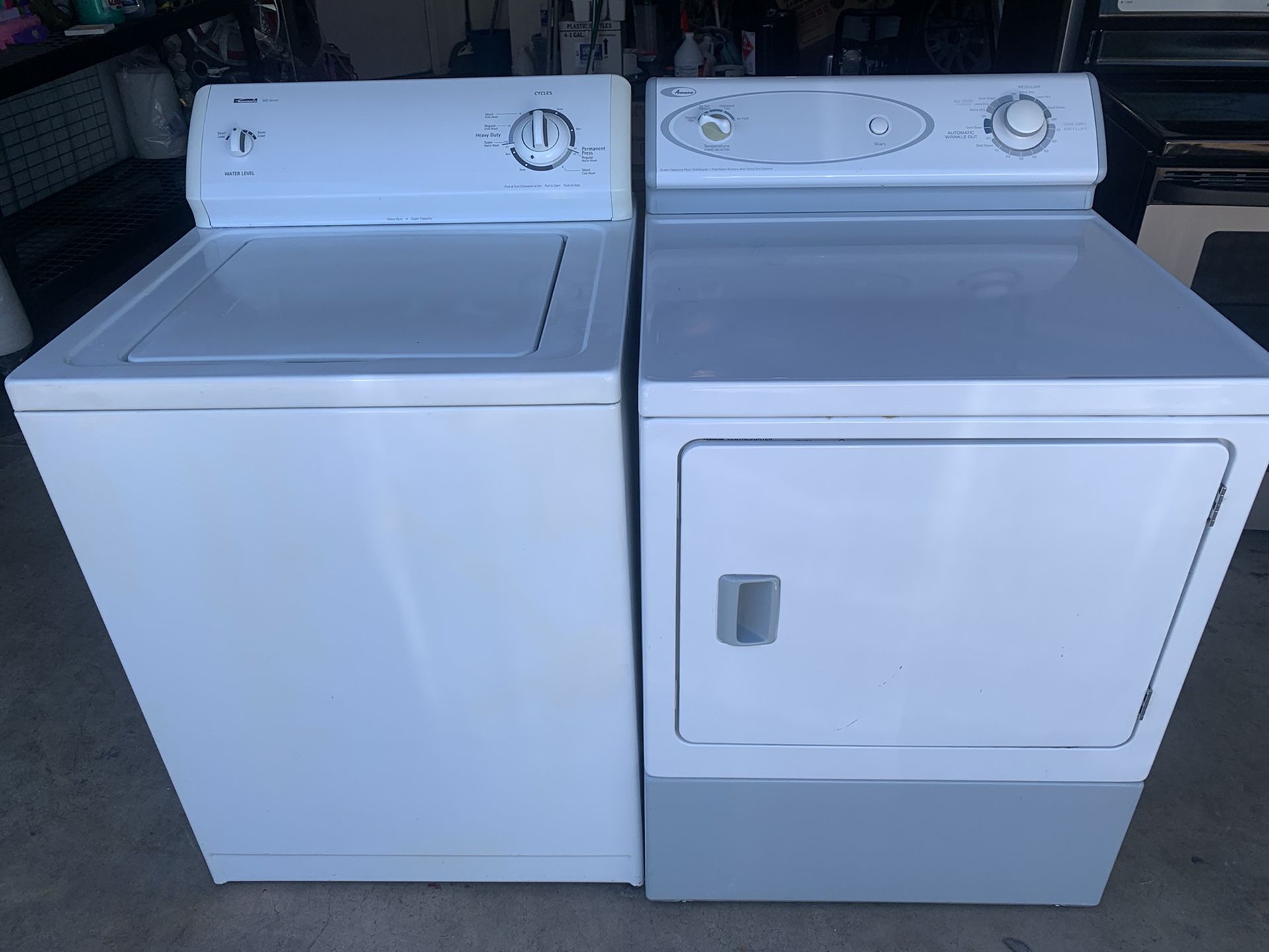 Kenmore washer Amana dryer electric