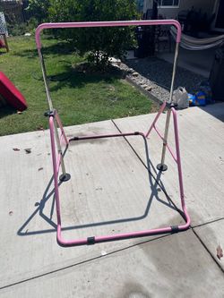 Pink Adjustable Gymnastics Kip Bar for Kids
