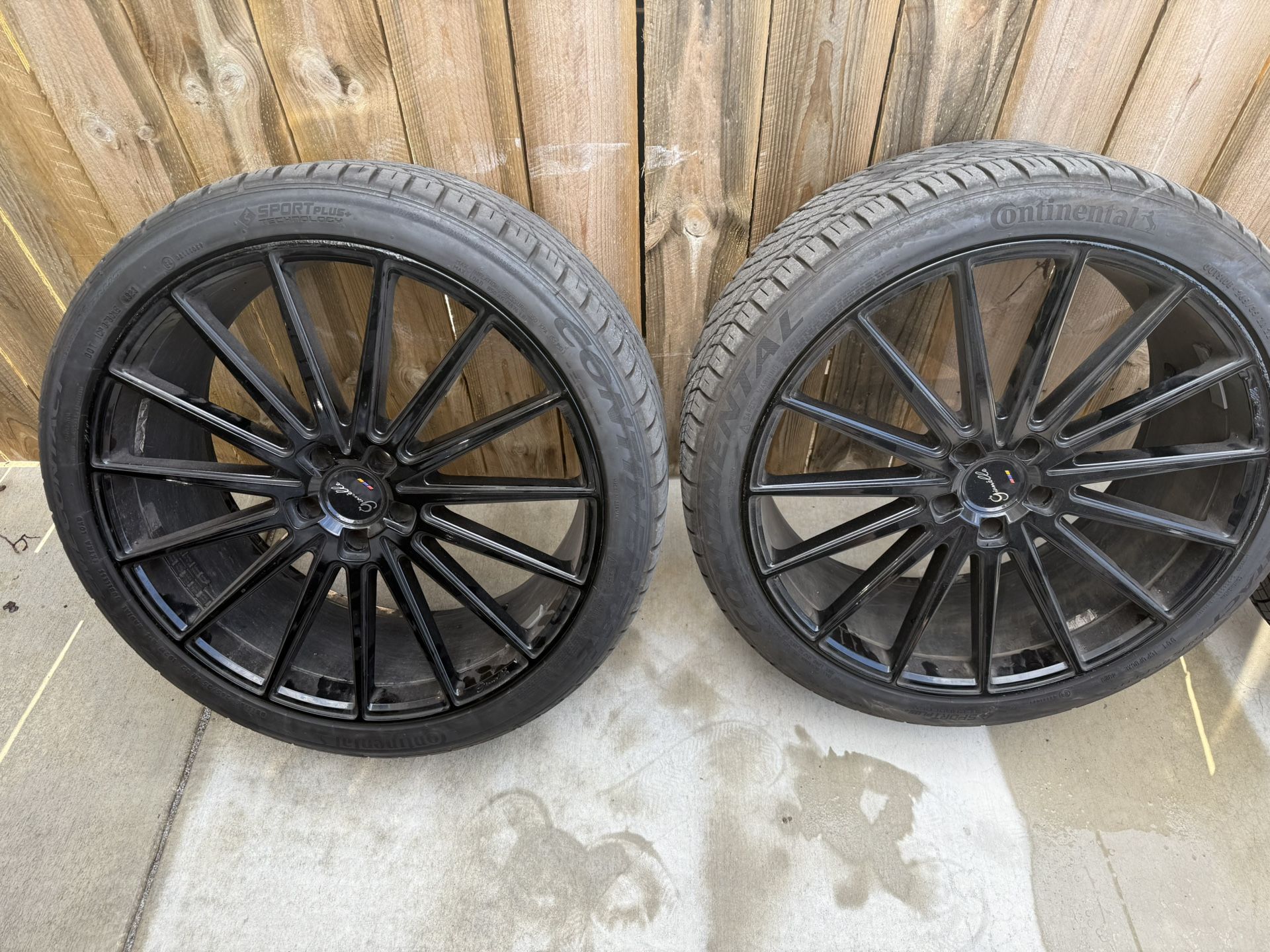 22 Inch Giovanni Black Rims