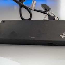 Lenovo ThinkPad USB-C Dock Gen LDC-G2 90W 03X7609 w/ Power Cable Adapter Tested