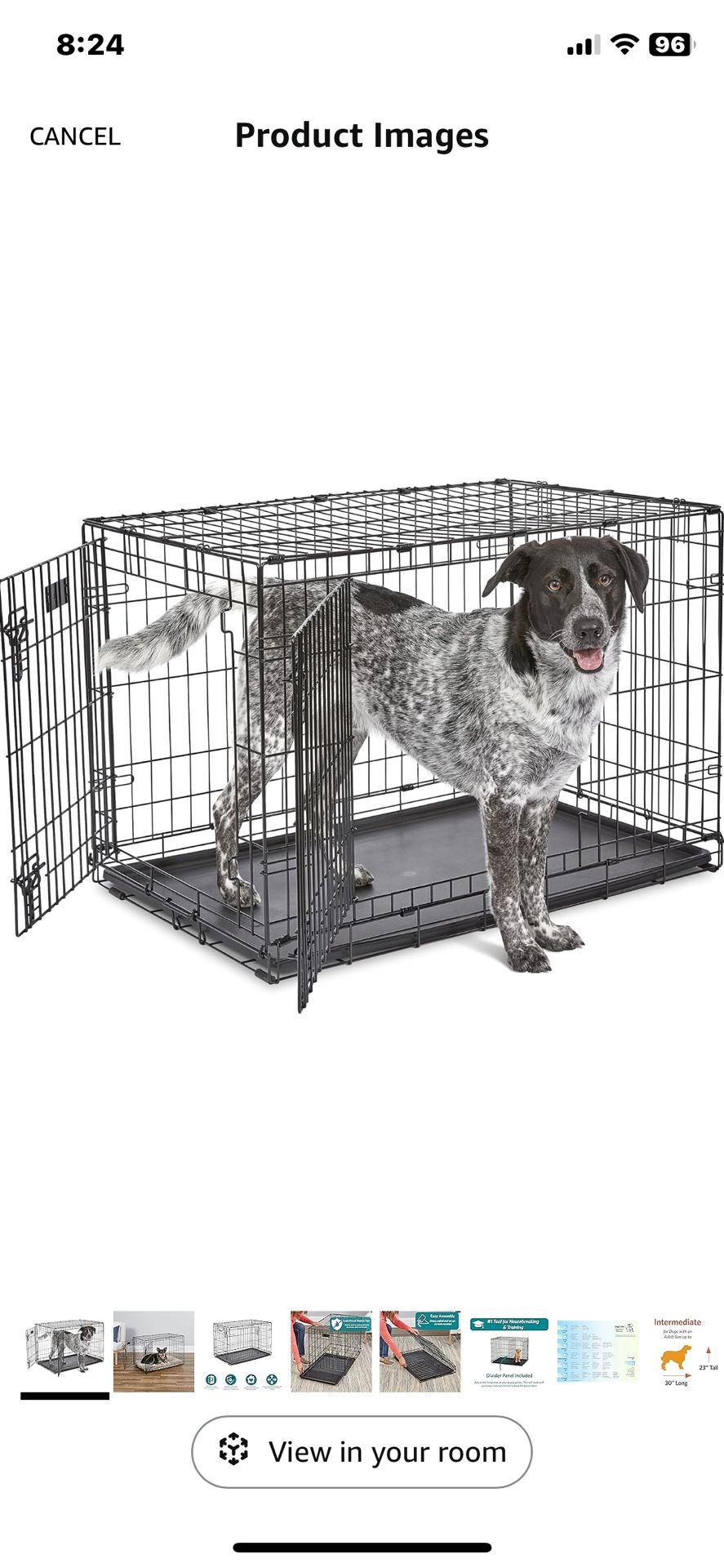MidWest Homes for Medium Size Dog w/ Accessories