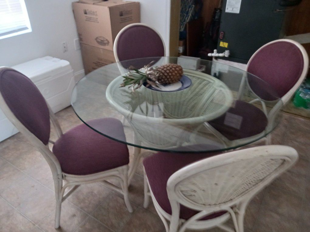 42 Inch Heavy Duty Table and 4 Chairs
