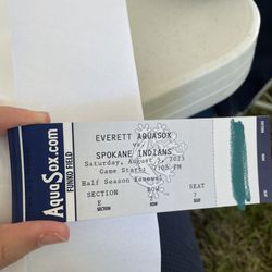 Selling 4 Aquasox Tickets For August 5th