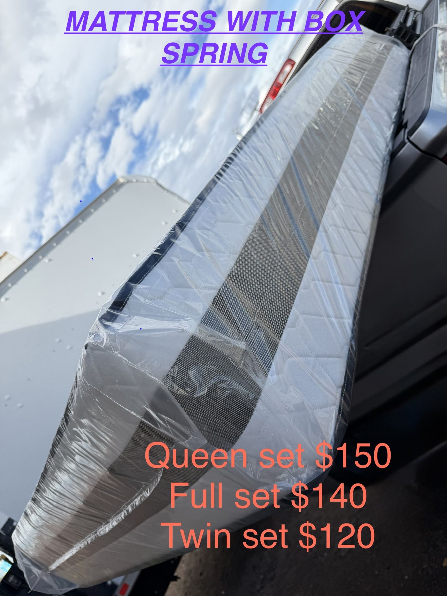 Queen Bed And Box Spring Same Day Deliver All Sizes Available