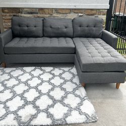 Gray Couch Sala Free Delivery 