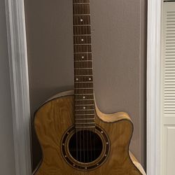 Used Dean EQAGN Exotica Ash Exotica Quilted Ash Acoustic Electric Guitar