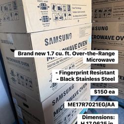 Brand New Over The Range Microwave 