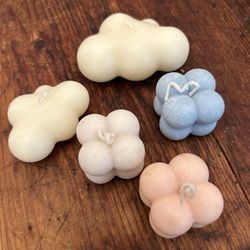 Lil Clouds And Cubes Candles!