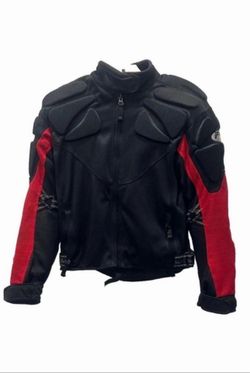 Fieldsheer Titanium Air Man Jacket Black/Red for Motorcycle or Bikes - Size Medium