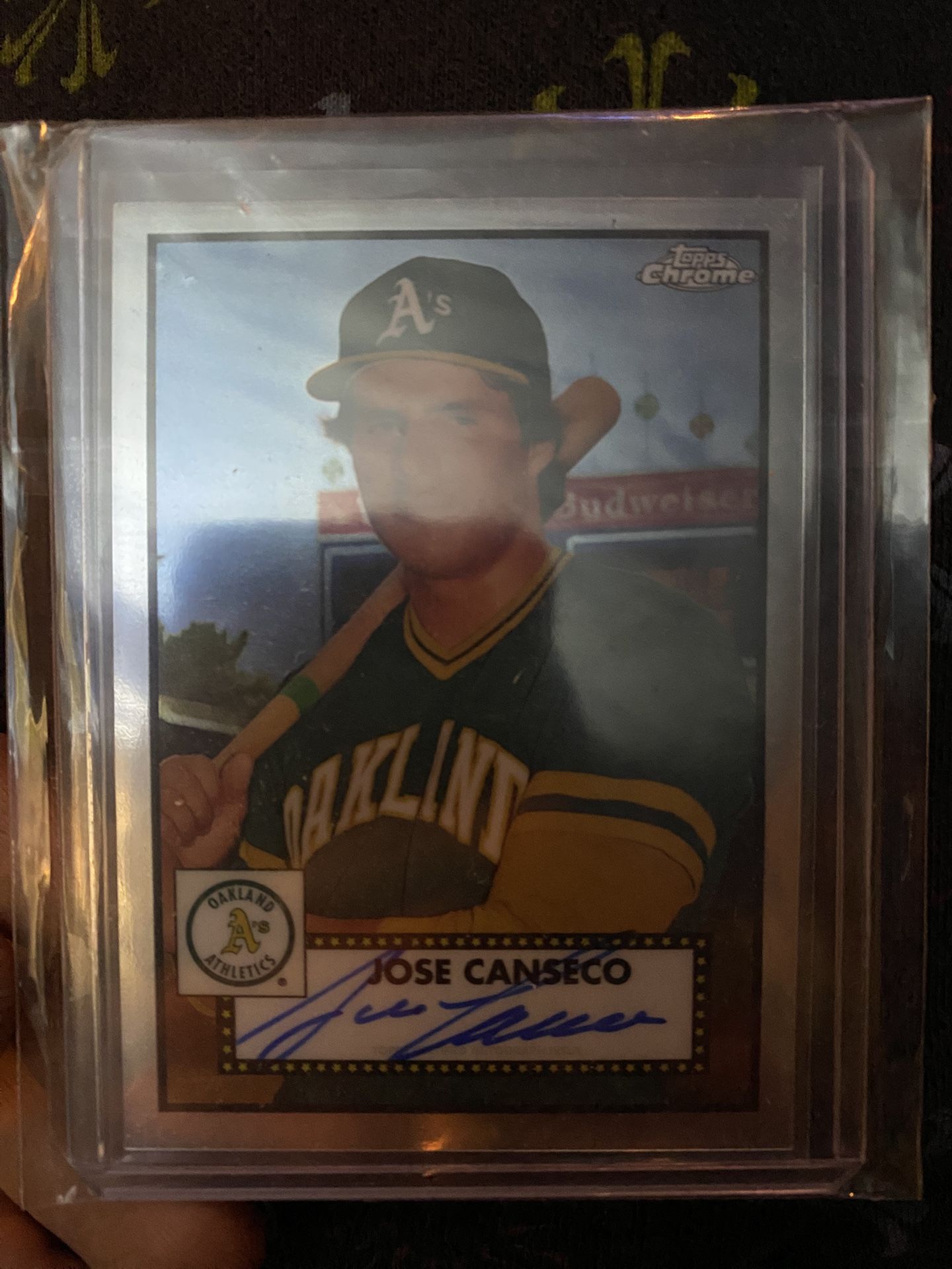 Jose Conseco Autographed Baseball Card