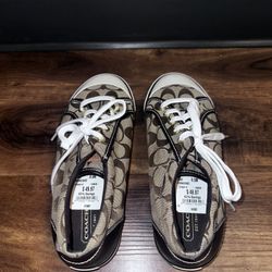 New Coach Women’s C Signature Fashion Sneakers Size 8.5