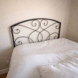 Pier 1 Iron Bed Frame + Bench Set – $250 FIRM