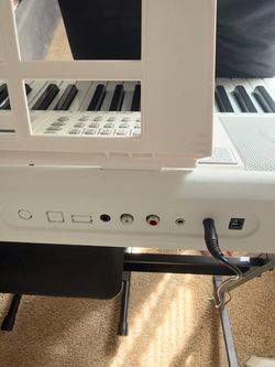 White Electronic Keyboard Piano