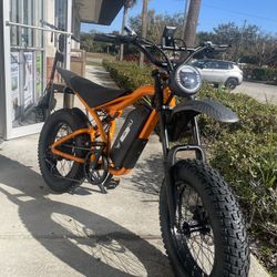 Orange Electric Bike BigNiu 40MPH Long Range ebike Finance Deal Available! $10 To $100 Down Payment 