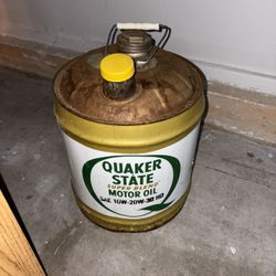 Vintage Quaker State Oil Can
