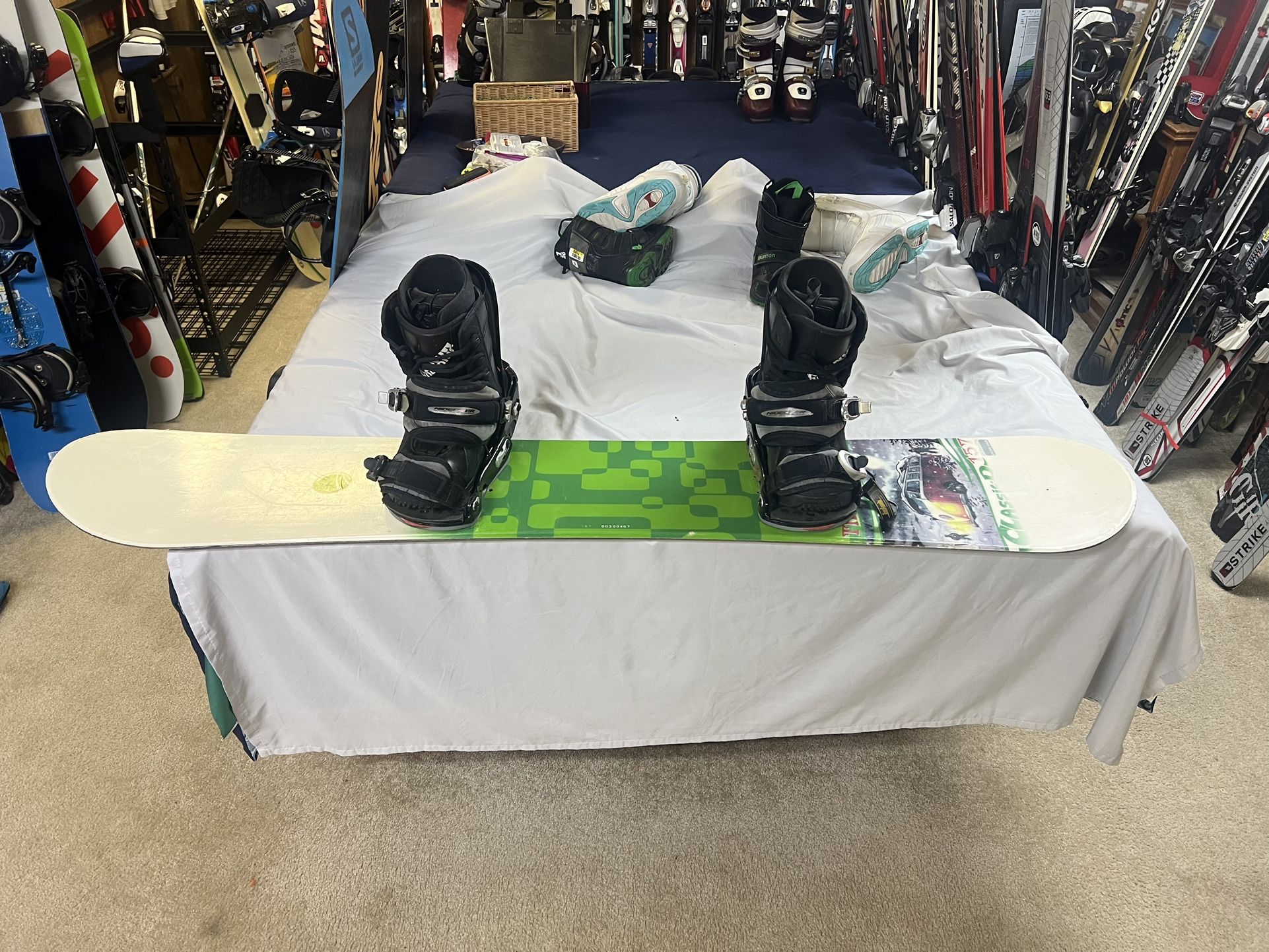 Snowboard Package With Boots And Bindings