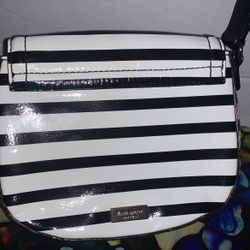 Mini Kate Spade Crossbody Black White Patent Leather