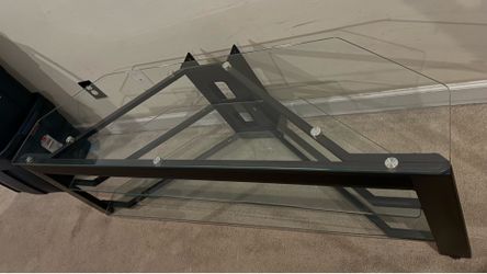 Glass TV stand