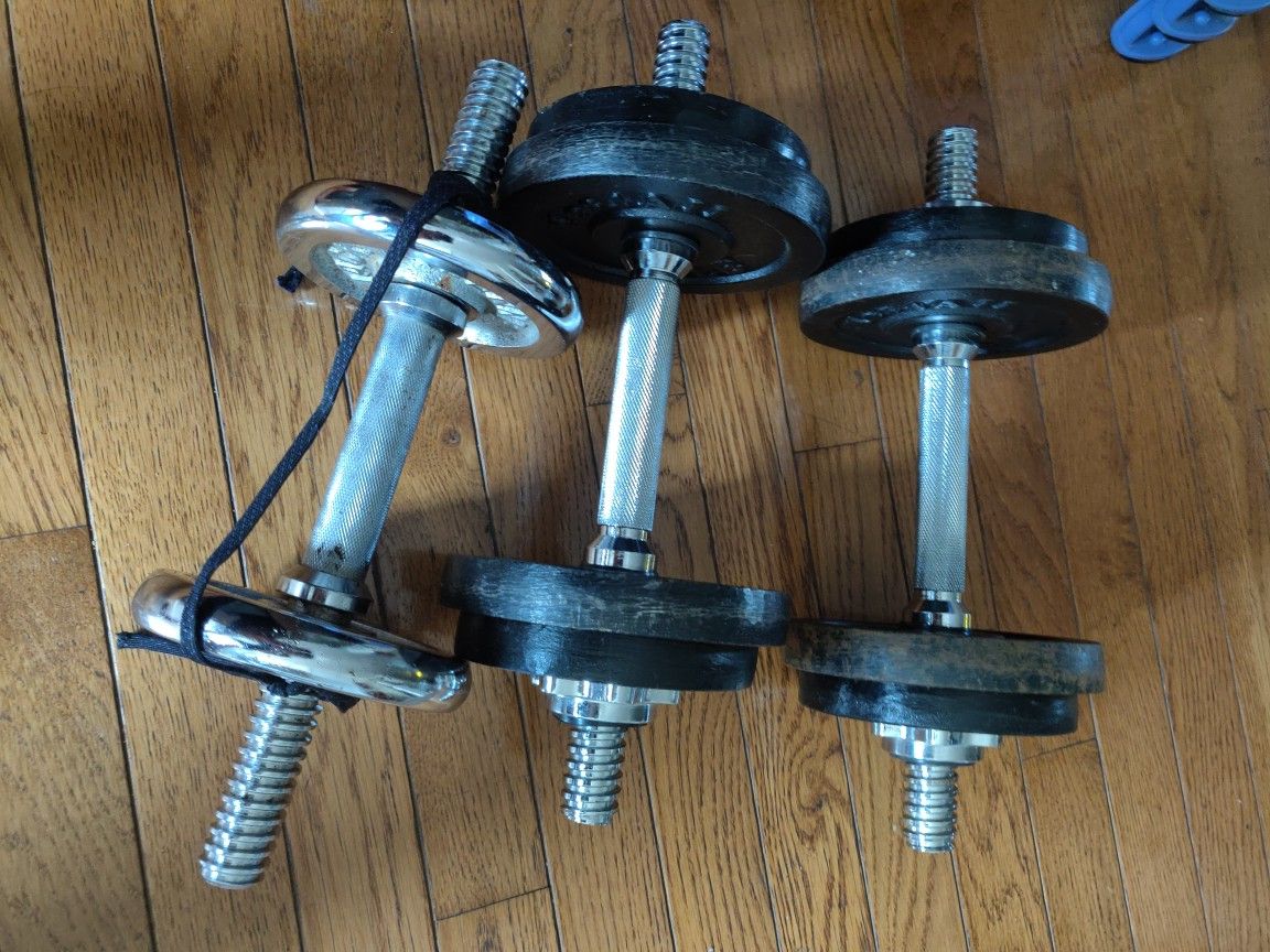 3 adjustable dumbbell set