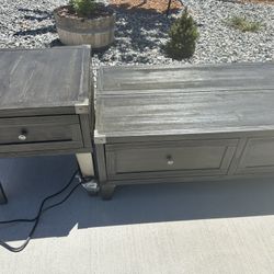 Lift Top Coffee Table And End Table