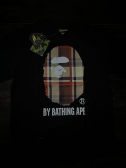 bathing ape x burberry size medium