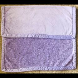 Koala Baby girl infant Security Blanket Purple Lilac Lavender Minky Sherpa Luxe Thick Silky Satin Trim Edge Plush 