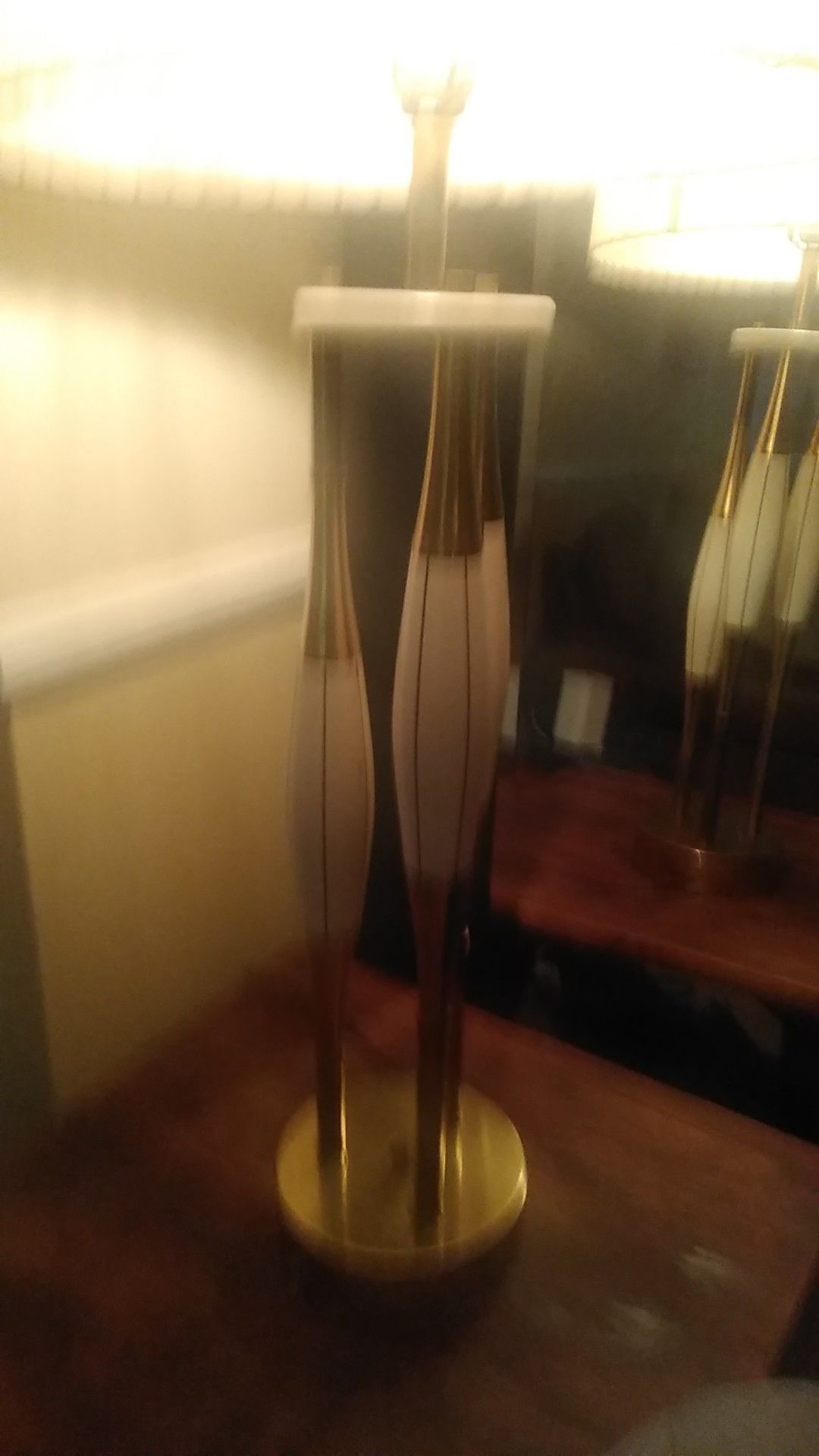 Century Modern Lamp, Fiber Glass Shade