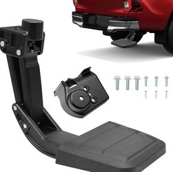 Rear Bed Step Bumper Bedstep Fit for 2024 2025 2026 Toyota Tacoma Folding Truck Bed Side Step Retractable Bumper Tailgate Step