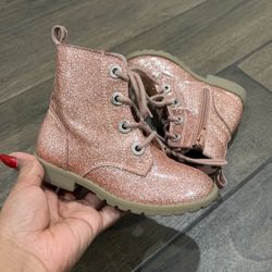 Toddler Ankle Pink Boots  Size 9