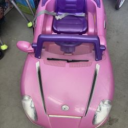 Pink Car For Kids - Carrito Rosa Para Niños