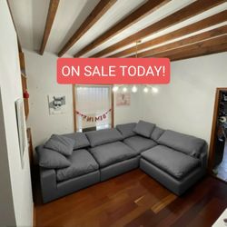 Modular Sectional Couch Sofa 4 Piece Set Feathered