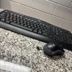 Logitech Wireless Mouse and Keyboard Set- USB Dongle Included