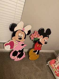 Front yard party decore art painted over solid wood with steak tube