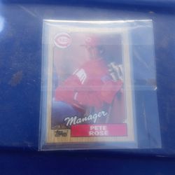 Pete Rose Baseball ⚾ Card Rare/Error MLB Card 