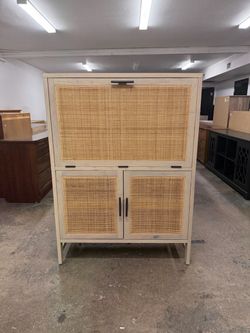 Four Hands Leighton Caprice Natural Mango Bar Storage