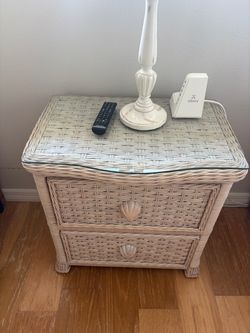 Wicker night stand