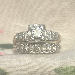 14K gold REAL Diamond, And Diamond Accent
