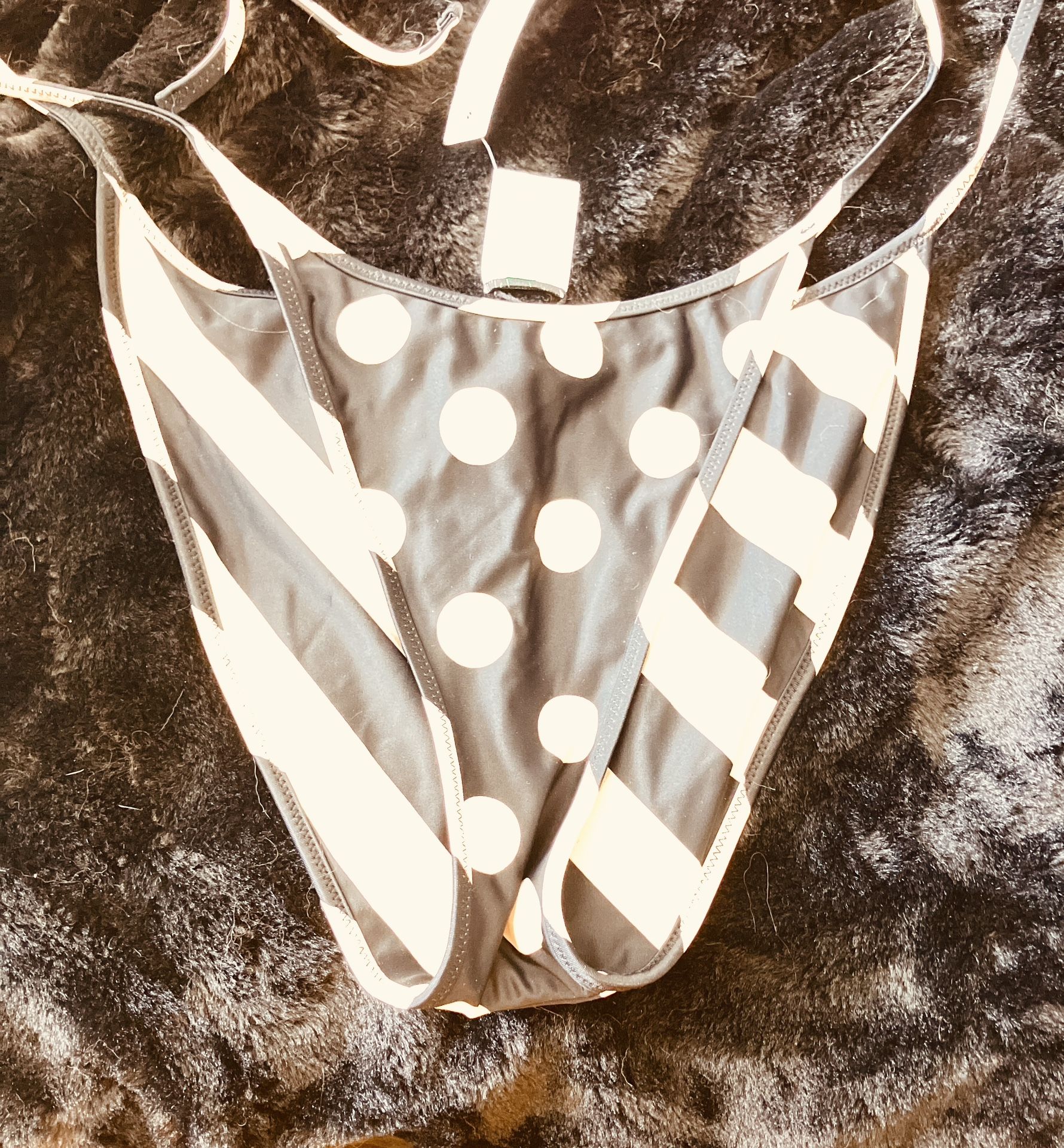 J Crew Tan And Black Bikini Bottom New With Tags
