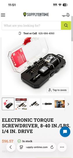 Husky 8- 40 in-Ibs 1/4" Drive Electronic Torque Screwdriver