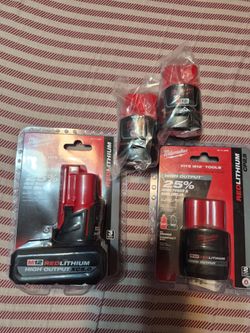 Milwaukee M12 batteries