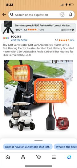 New in box 48v golf cart heater and accessories