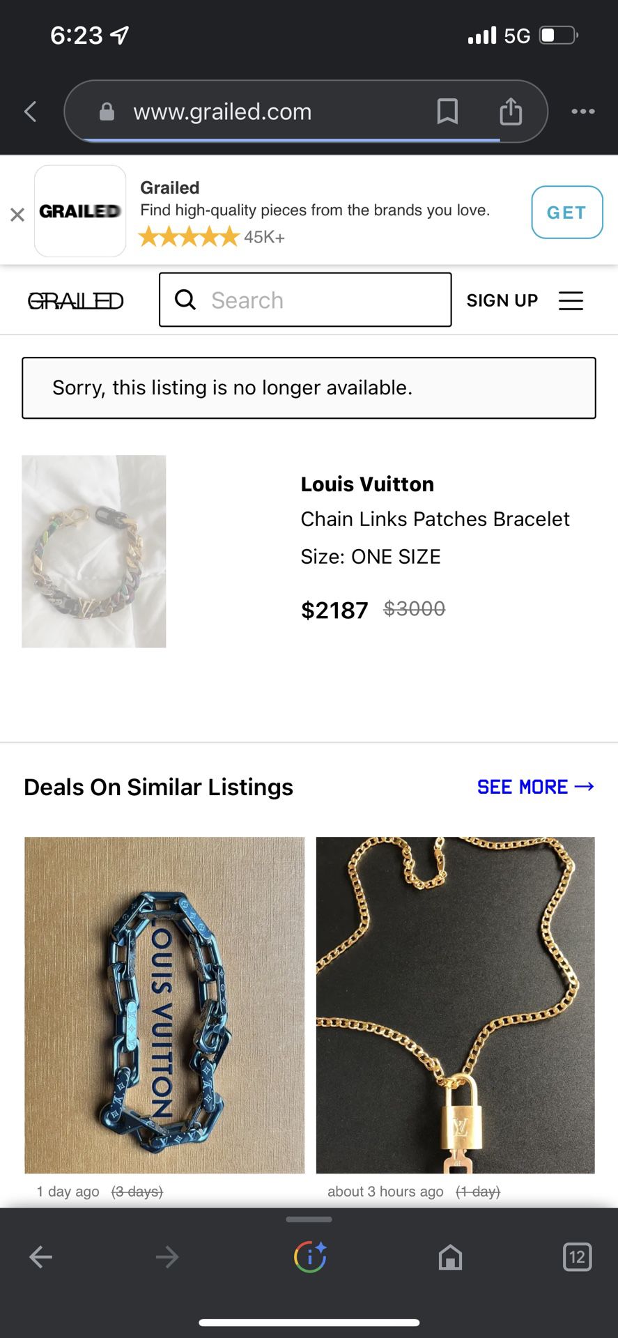 Louis Vuitton Silver Nanogram Cuff Bracelet for Sale in Arcadia, CA -  OfferUp