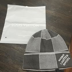 LV White Damier Heritage Beanie