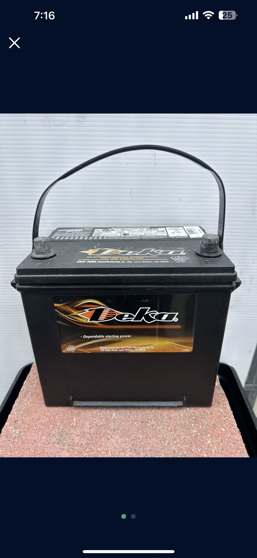 Car Battery Size 35 $60 With Your Old Battery