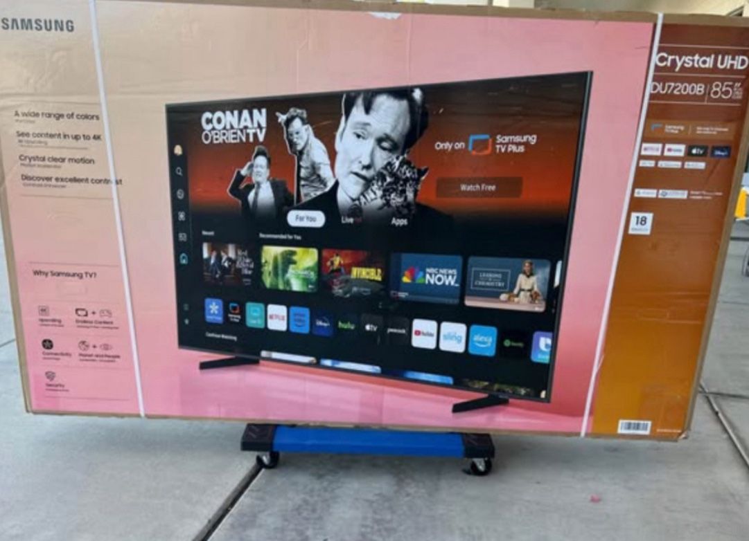 85 Tv Samsung Smart 4K Hdtv $55 Down On Financing Free Delivery six month warranty