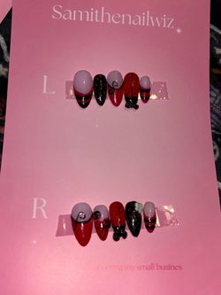 Handmade Ladybug Press-On Nail Set