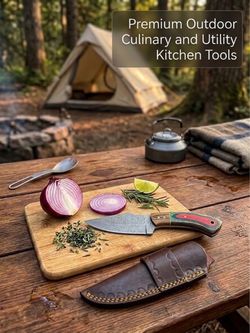 #5 HANDMADE/FORGED PREMIUM OUTDOOR CULINARY & UTILITY TOOL