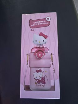 Hello Kitty Travel Cup For Kids With Strap Sanrio