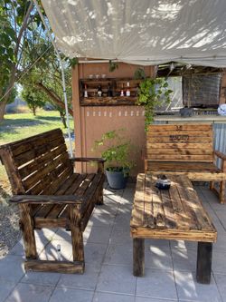 Wood Benches Rocking Chairs ,gun Safes And Wine Holders